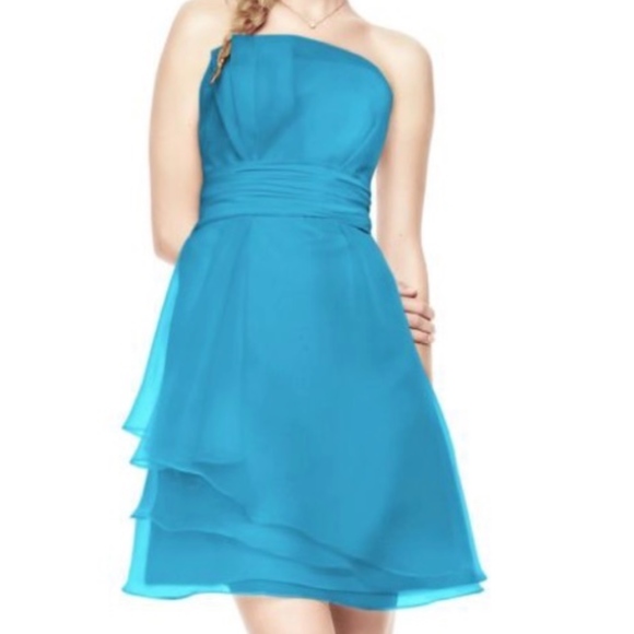 Short Strapless Organza Dress - Picture 1 of 4